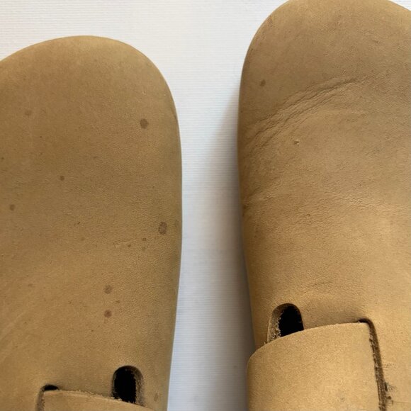 Boston Big Buckle in camel/Mud Green nubuck - Picture 2 of 4